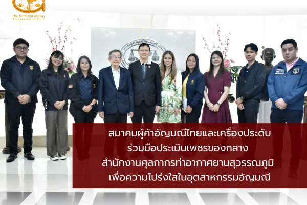 TGJTA Lend Expertise to Customs for Appraisal of Seized Gemstones