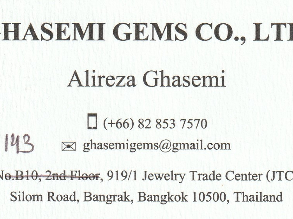 GHASEMI GEMS CO., LTD.